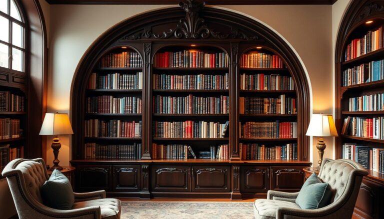 arched bookcase