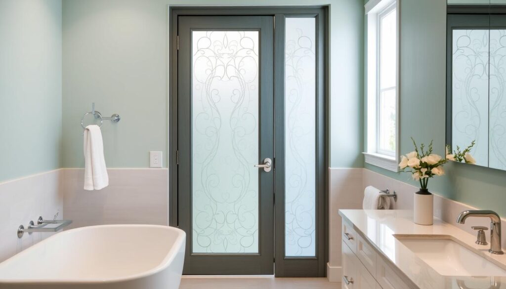 Bathroom Door Privacy Design