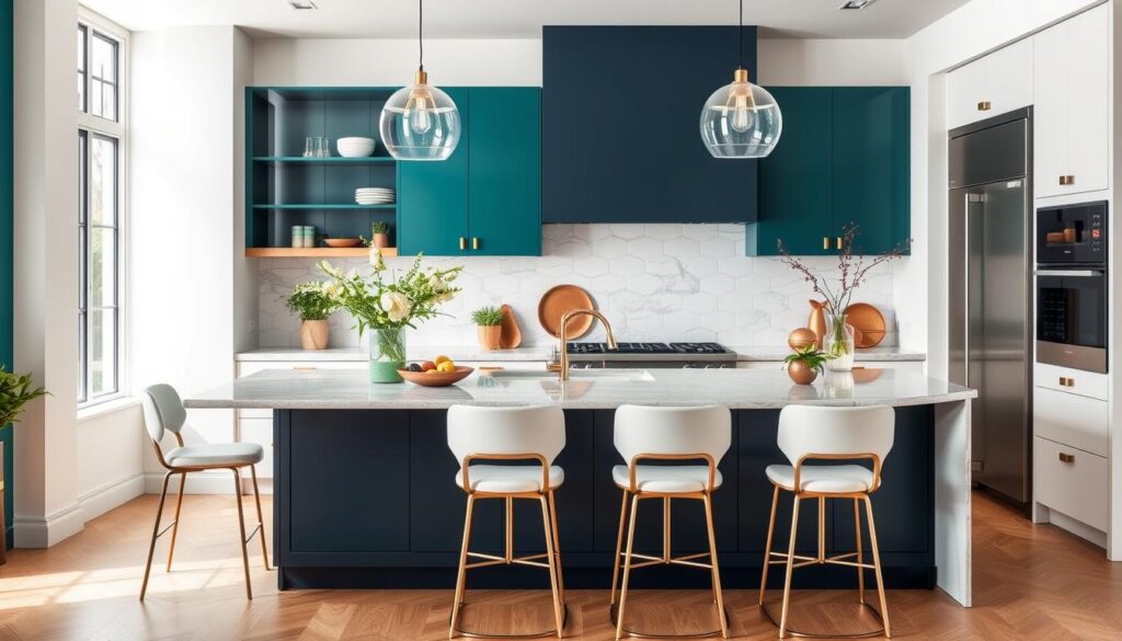 Kitchen Island Color Palettes