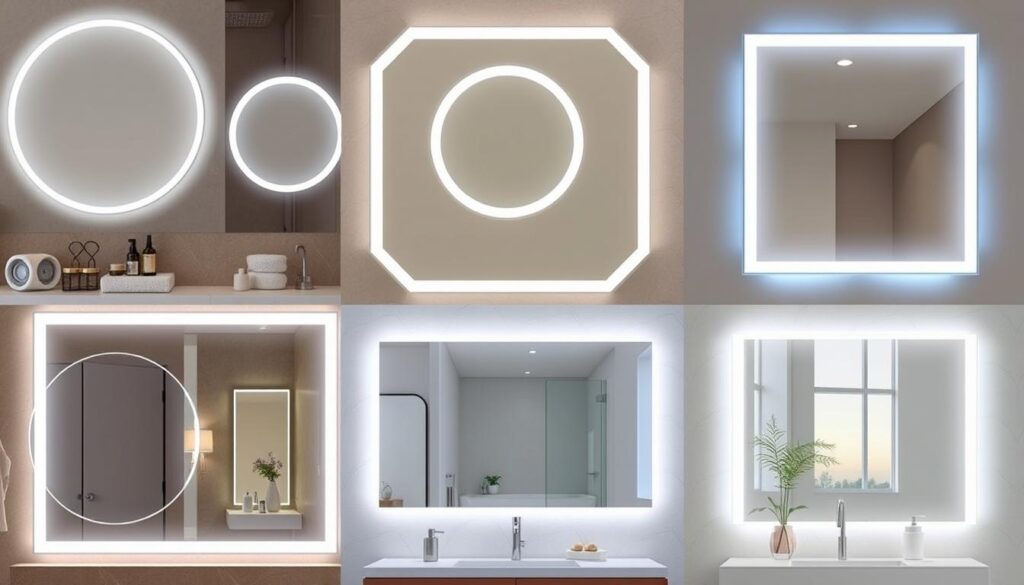 LED bathroom mirror designs