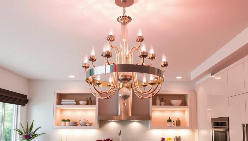 Modern Kitchen Chandelier Color Selection