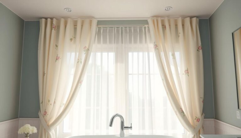 bathroom window curtains