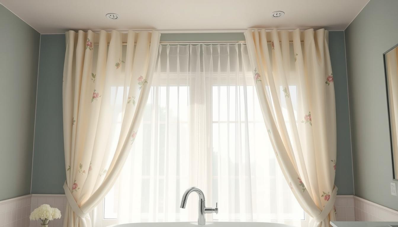 bathroom window curtains