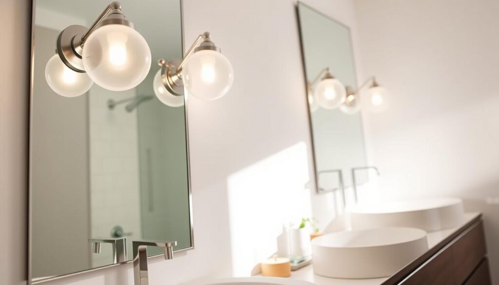 brushed nickel vanity lights