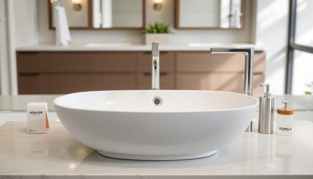 kohler fornanced enamel bathroom sink