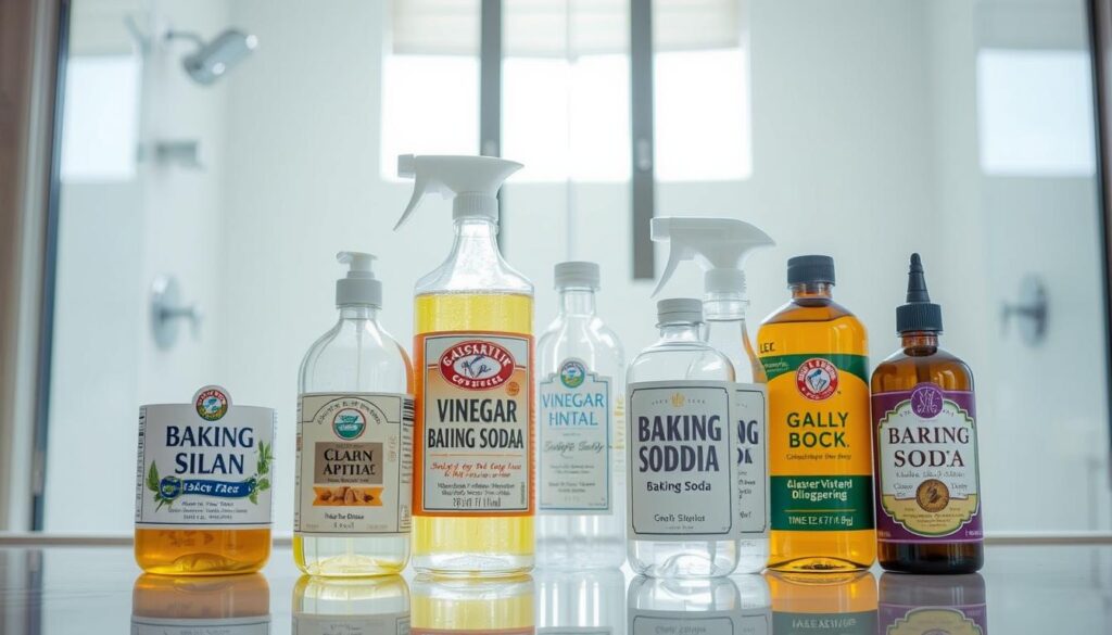 natural glass shower cleaners