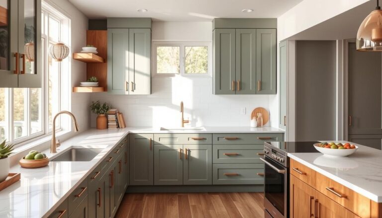 sage green kitchen cabinets