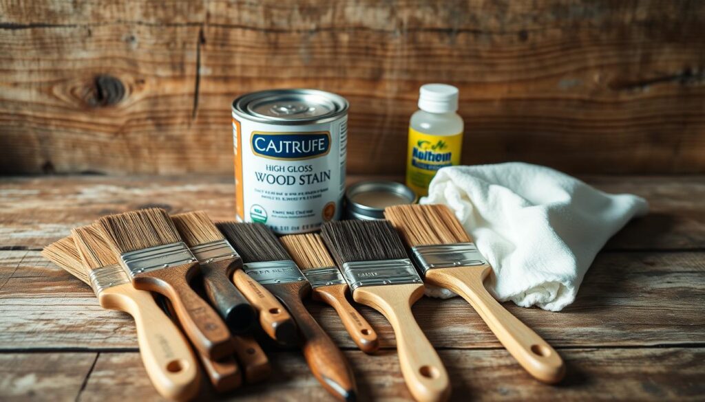 Essential tools for painting stained wood